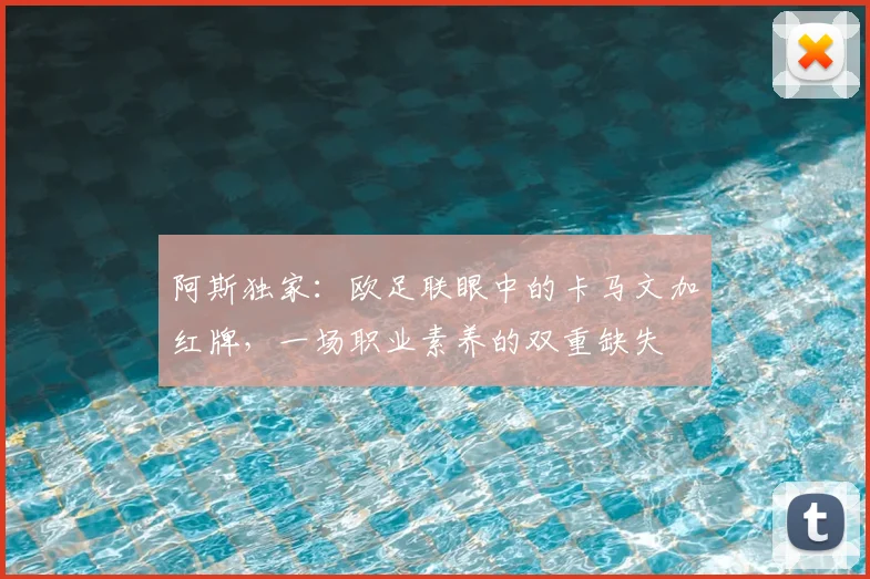 阿斯独家:欧足联眼中的卡马文加红牌,一场职业素养的双重缺失